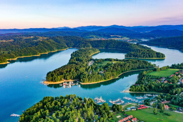Zalew Solina, Jezioro Solińskie, Bieszczady, Góry, Solina, Pol Zalew Solina, Jezioro Solińskie, Bieszczady, Góry, Solina, Pol